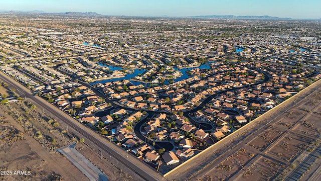 11047 W Irma Ln, Peoria, AZ 85373 - birds eye view of property with a residential view and a water and mountain view