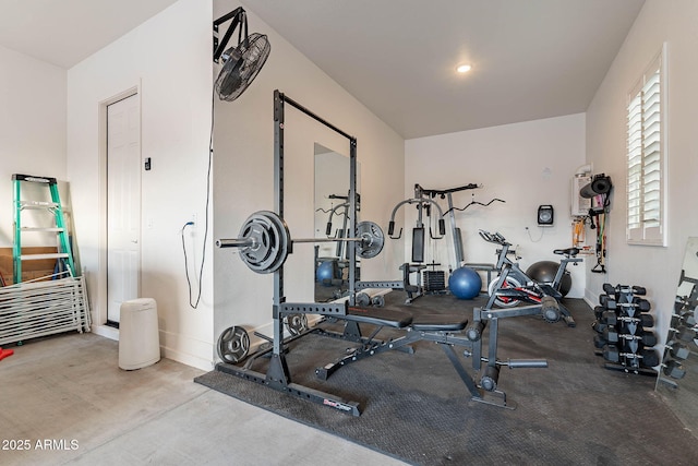 view of exercise room