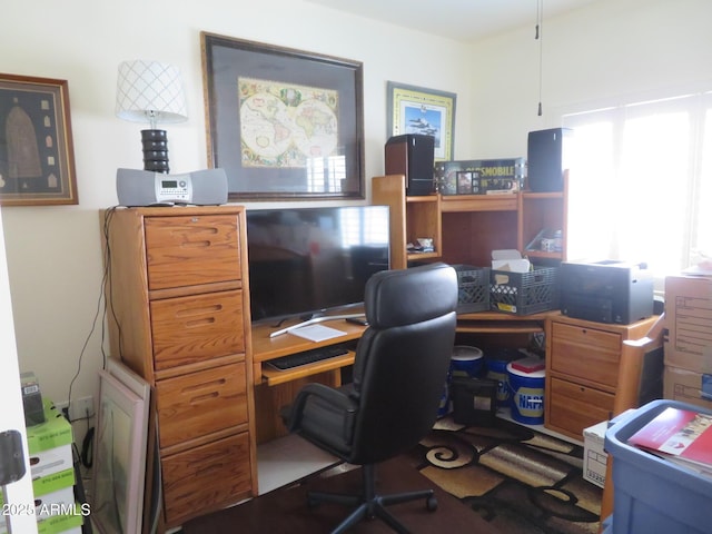 view of office area