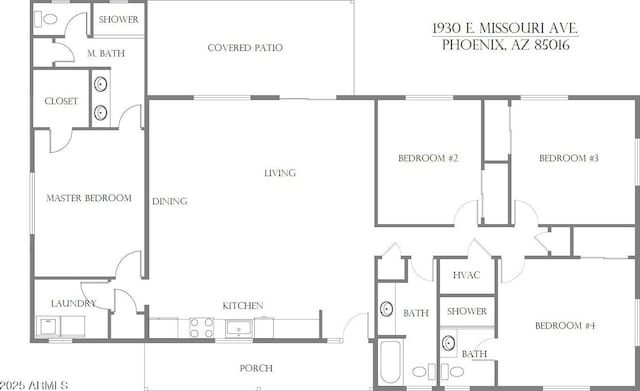 1930 E Missouri Ave, Phoenix, AZ 85016 - floor plan / room layout