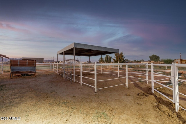 22914 W Sunland Ave, Buckeye, AZ 85326 - horse barn featuring a view of rural / pastoral area