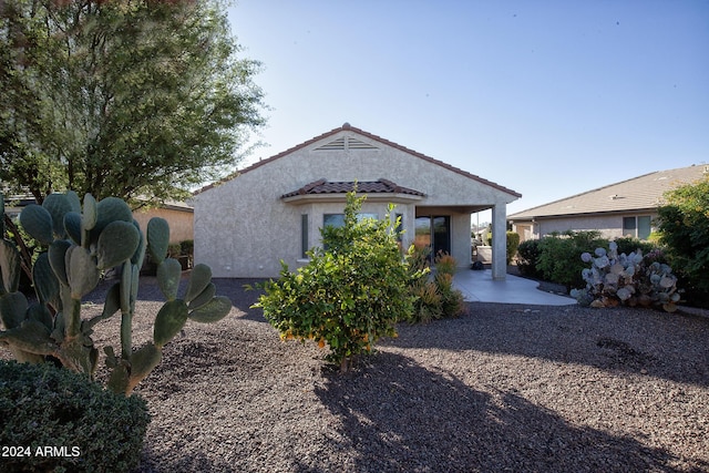 view of front of house featuring a patio area