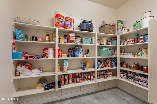 view of pantry