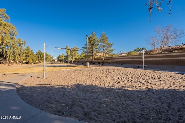 view of community with volleyball court