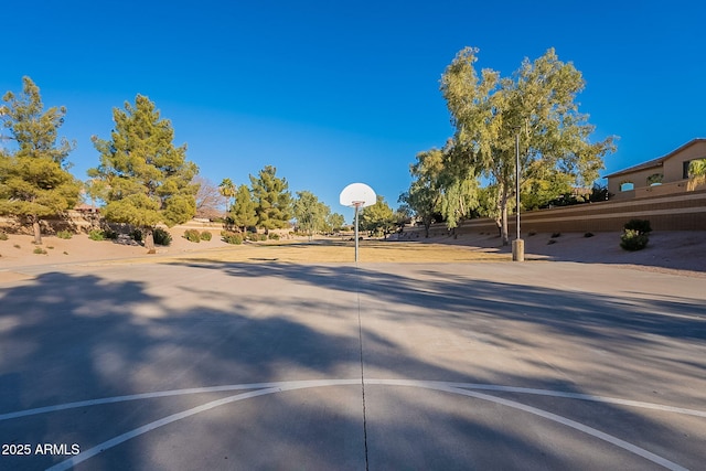 view of basketball court