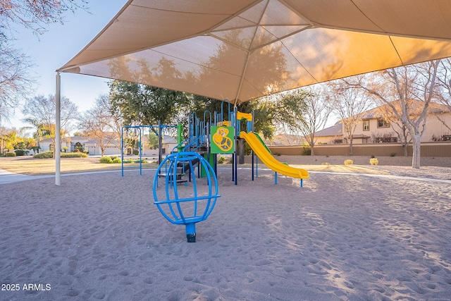 view of jungle gym