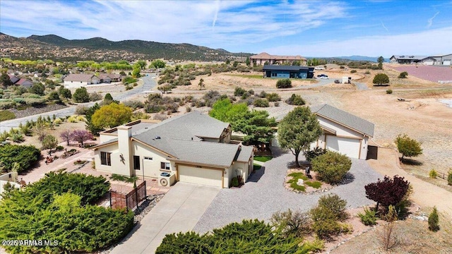 10796 N Saddle Pass Rd, Prescott, AZ 86305 - aerial view of property and surrounding area with mountains