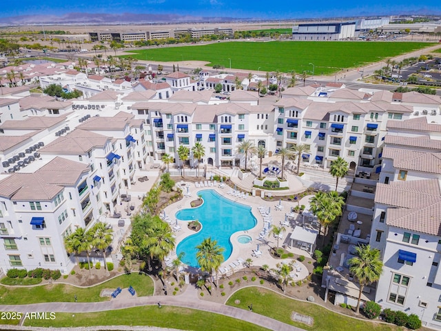 2511 W Queen Creek Rd Unit 374, Chandler, AZ 85248 - bird's eye view of a pool