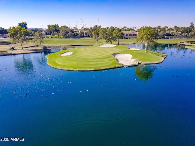 2511 W Queen Creek Rd Unit 374, Chandler, AZ 85248 - drone / aerial view of a nearby body of water and a local golf course