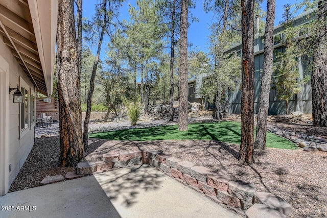 exterior space with fence