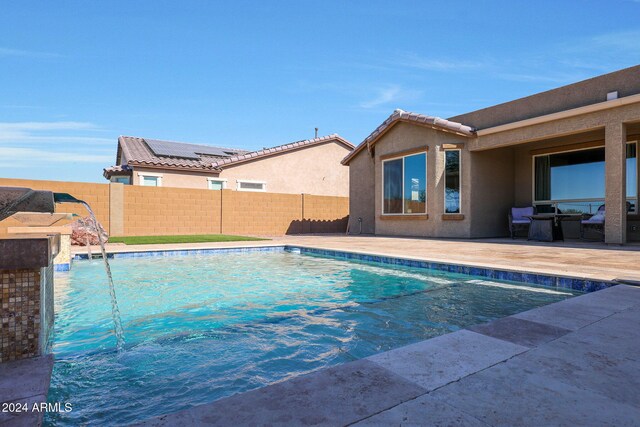 16918 S 180th Dr, Goodyear, AZ 85338 - view of swimming pool with a fenced in pool and a fenced backyard