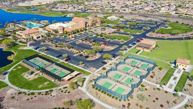 16918 S 180th Dr, Goodyear, AZ 85338 - bird's eye view with a residential view and a water and mountain view