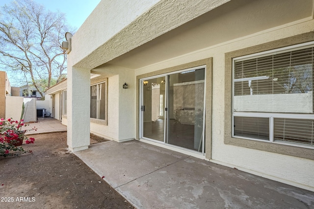 view of patio / terrace featuring cooling unit