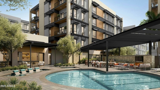 19355 N 73rd Way Unit E-2015, Scottsdale, AZ 85255 - community pool featuring outdoor lounge area and a patio
