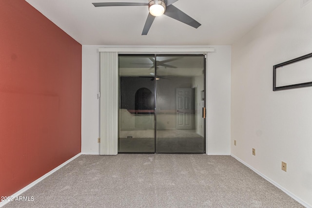 750 E Northern Ave Unit 2045, Phoenix, AZ 85020 - unfurnished bedroom with carpet, a closet, and a ceiling fan