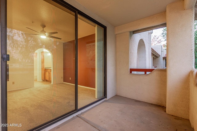750 E Northern Ave Unit 2045, Phoenix, AZ 85020 - patio / terrace with a ceiling fan