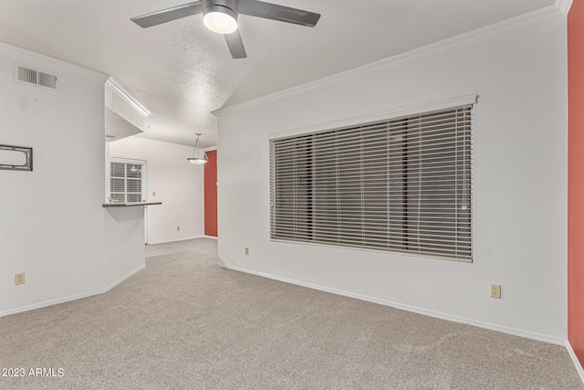 750 E Northern Ave Unit 2045, Phoenix, AZ 85020 - carpeted empty room with a ceiling fan and ornamental molding