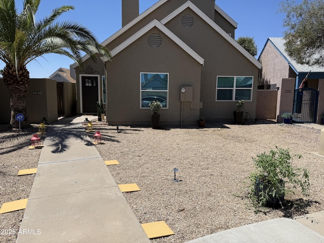 20818 N 21st Dr, Phoenix, AZ 85027 - view of front facade featuring fence, a gate, and stucco siding