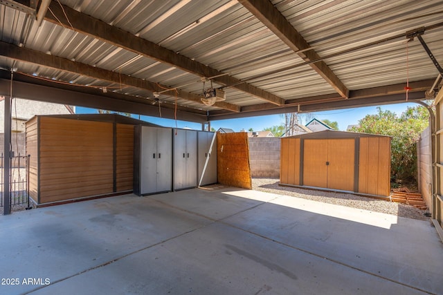 20818 N 21st Dr, Phoenix, AZ 85027 - exterior space featuring fence, an outbuilding, and a storage unit