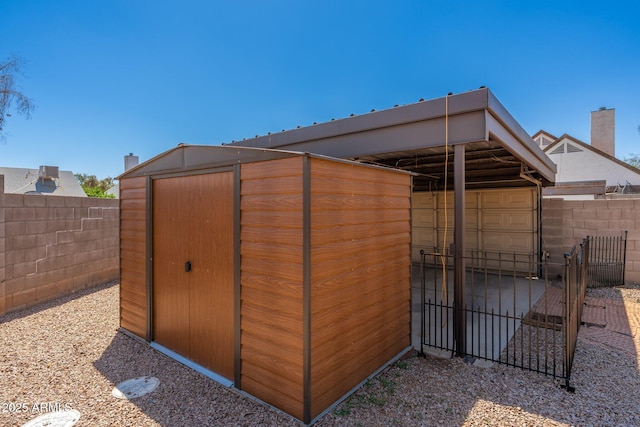 20818 N 21st Dr, Phoenix, AZ 85027 - view of shed with a fenced backyard