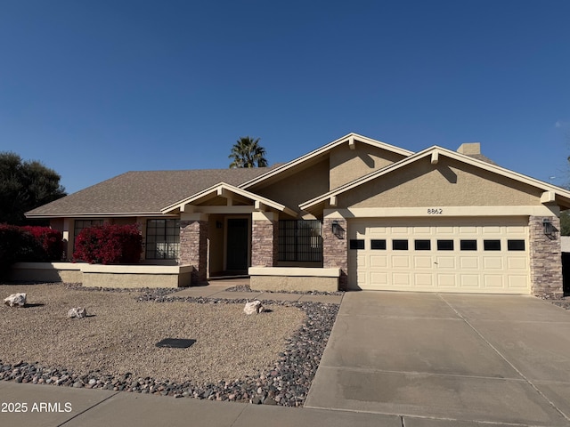 view of front of home featuring a garage