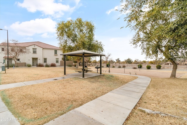 surrounding community featuring a gazebo