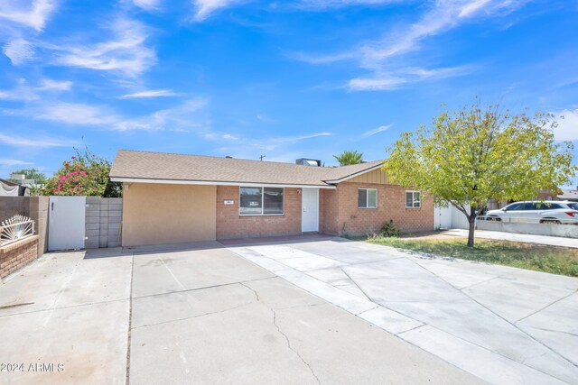 view of ranch-style home