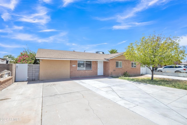 view of ranch-style house