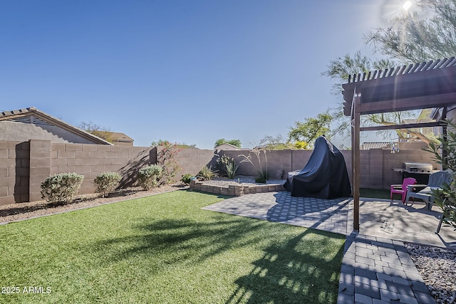 11101 E Abilene Ave, Mesa, AZ 85208 - fenced backyard with a patio