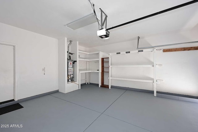 5608 E Lush Vista Vw, Florence, AZ 85132 - garage featuring water heater and a garage door opener