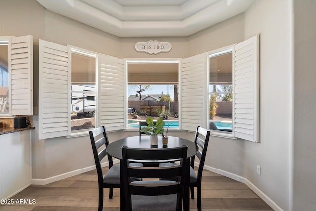 24403 N 43rd Dr, Glendale, AZ 85310 - dining space with wood finished floors and baseboards