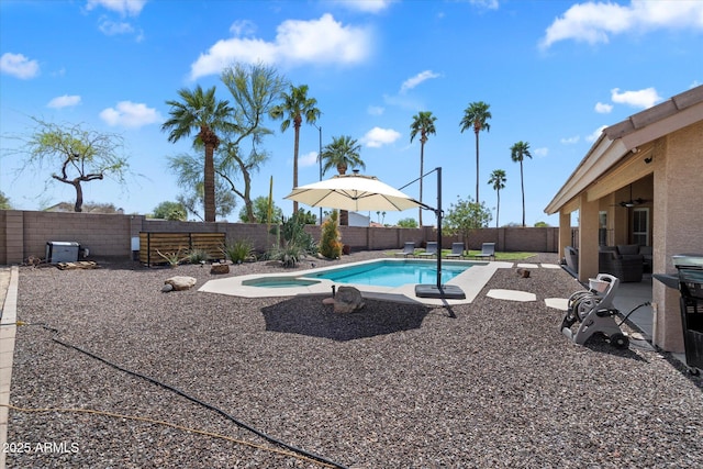 24403 N 43rd Dr, Glendale, AZ 85310 - view of swimming pool with a fenced in pool, a patio, and a fenced backyard