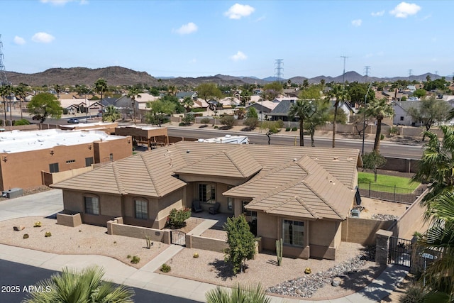 24403 N 43rd Dr, Glendale, AZ 85310 - birds eye view of property with a residential view and a mountain view