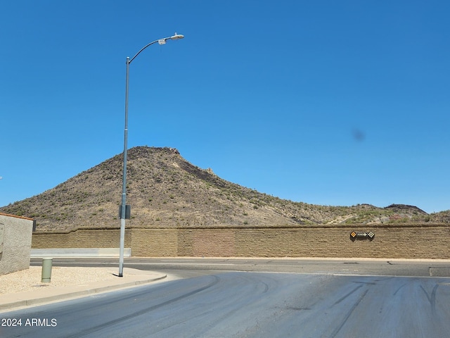 exterior space featuring a mountain view