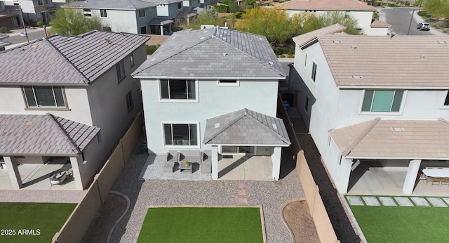 bird's eye view with a residential view