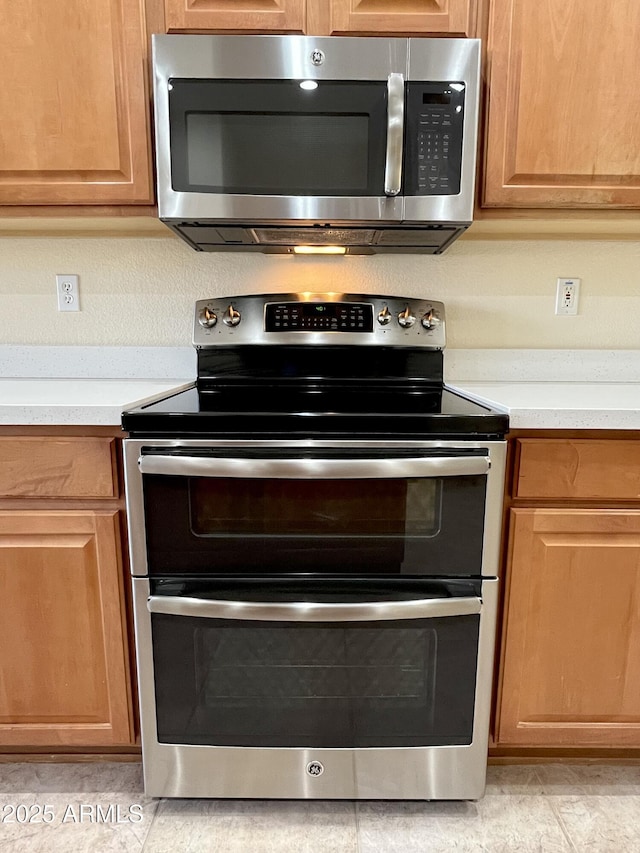 kitchen with stainless steel appliances