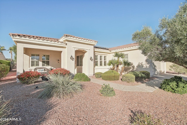 view of mediterranean / spanish house