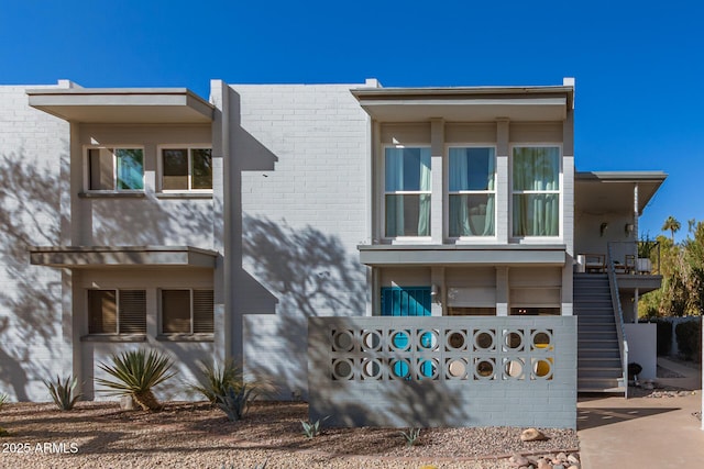 view of contemporary house