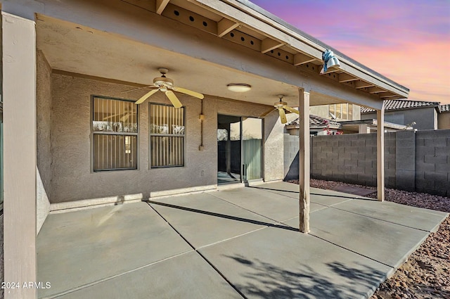 555 W Racine Loop, Casa Grande, AZ 85122 - view of patio / terrace with ceiling fan