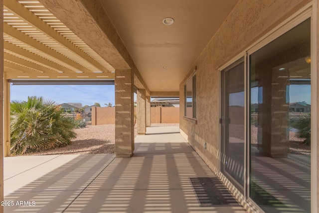 view of patio / terrace with a pergola