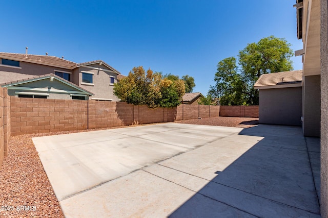 view of patio / terrace featuring a fenced backyard