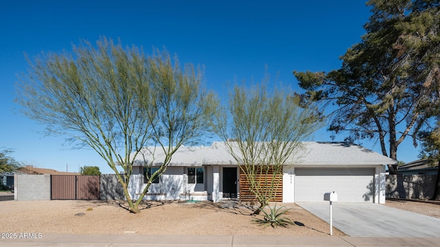 ranch-style house with a garage