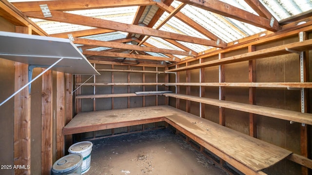 view of storage area