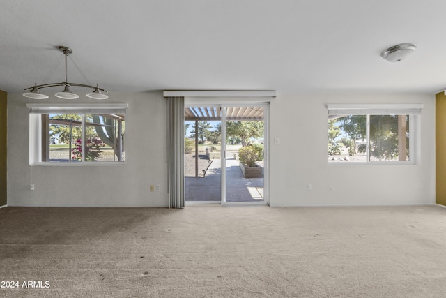 view of carpeted empty room