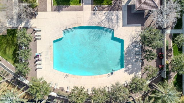 birds eye view of property