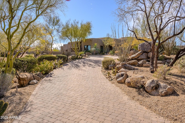 view of pueblo-style home