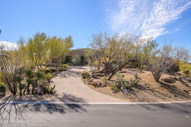 view of pueblo revival-style home