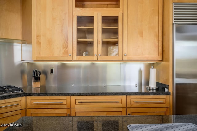 kitchen with appliances with stainless steel finishes