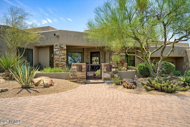 view of pueblo-style house