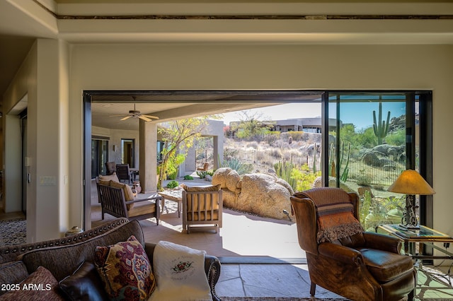 view of sunroom / solarium